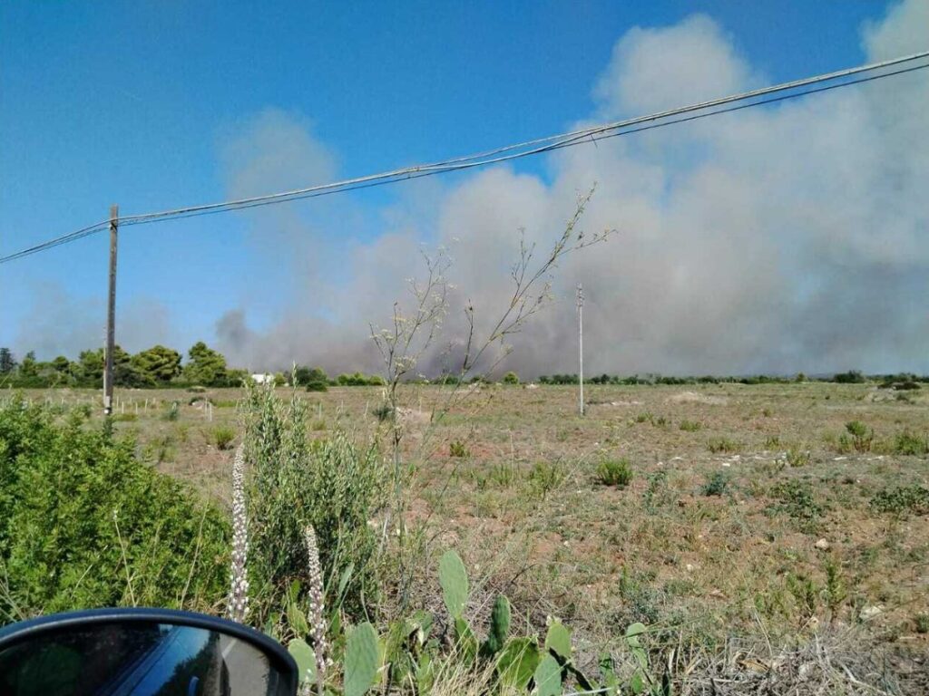 incendio torre chianca puglia