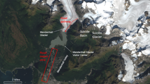 inondazione glaciale alaska