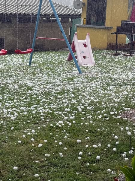 maltempo grandine Pavone Canavese piemonte