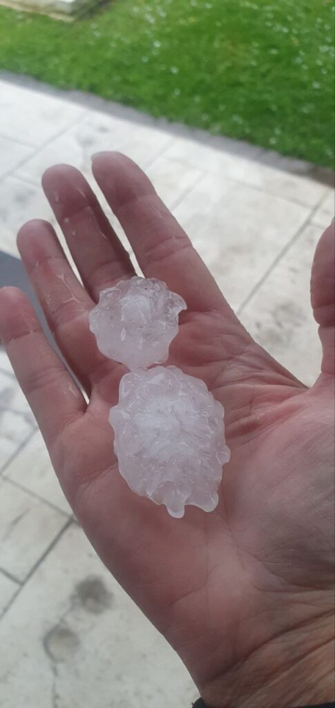 maltempo grandine albignasego veneto