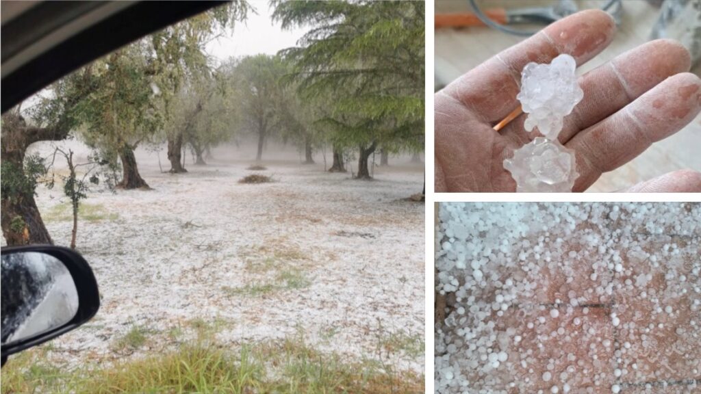maltempo grandine puglia