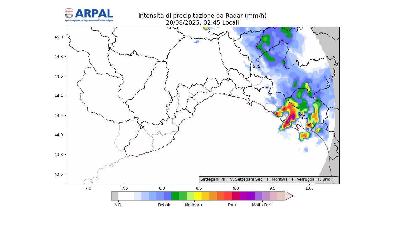 maltempo liguria genova la spezia