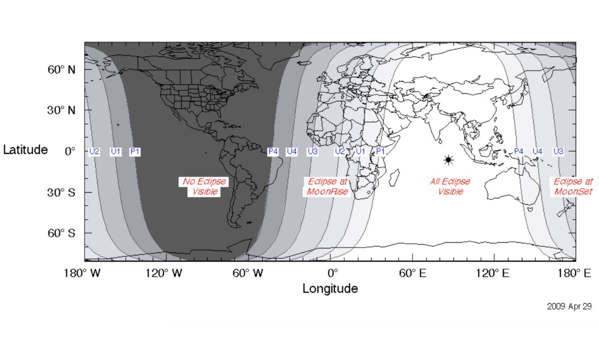 mappa visibilità eclissi luna 7 settembre