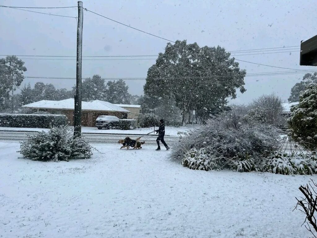 neve maltempo australia