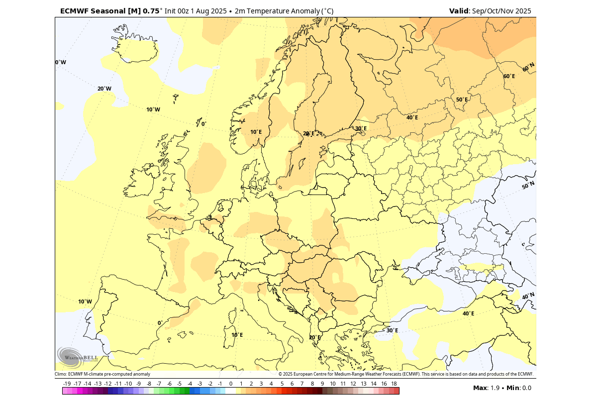 previsioni meteo autunno 2025 