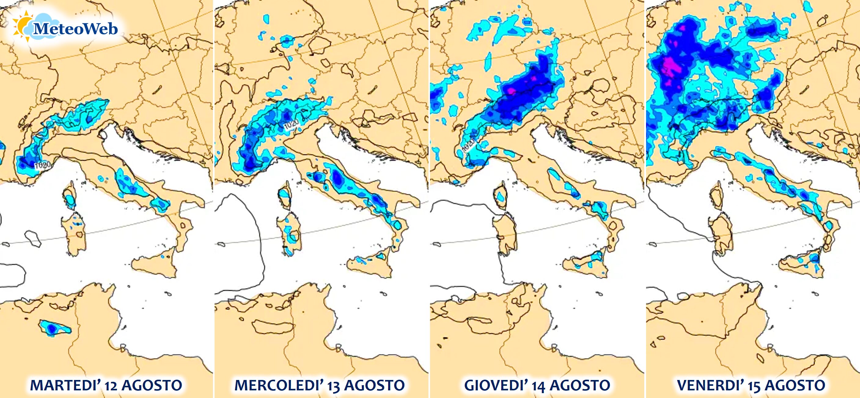 previsioni meteo ferragosto 2025