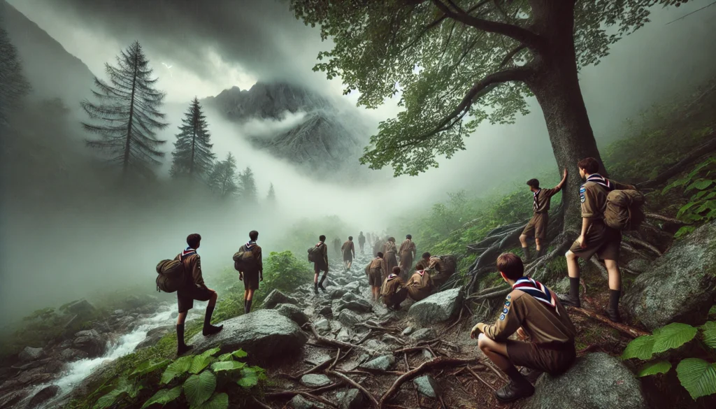 scout maltempo montagna