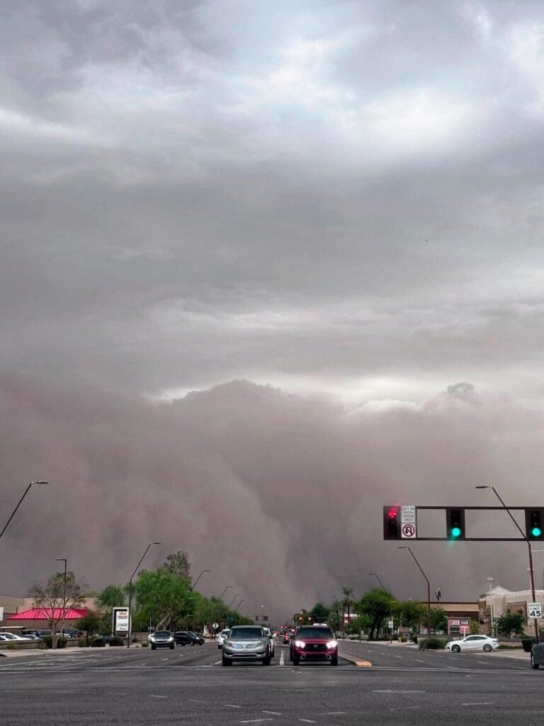 tempesta sabbia arizona usa
