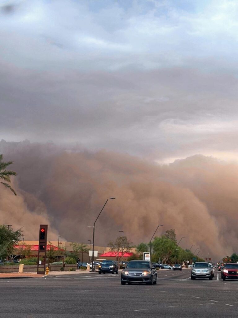 tempesta sabbia arizona usa