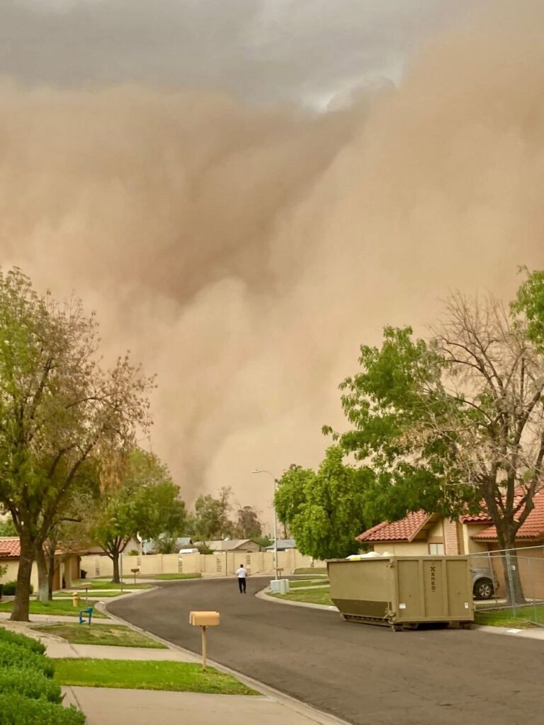 tempesta sabbia arizona usa