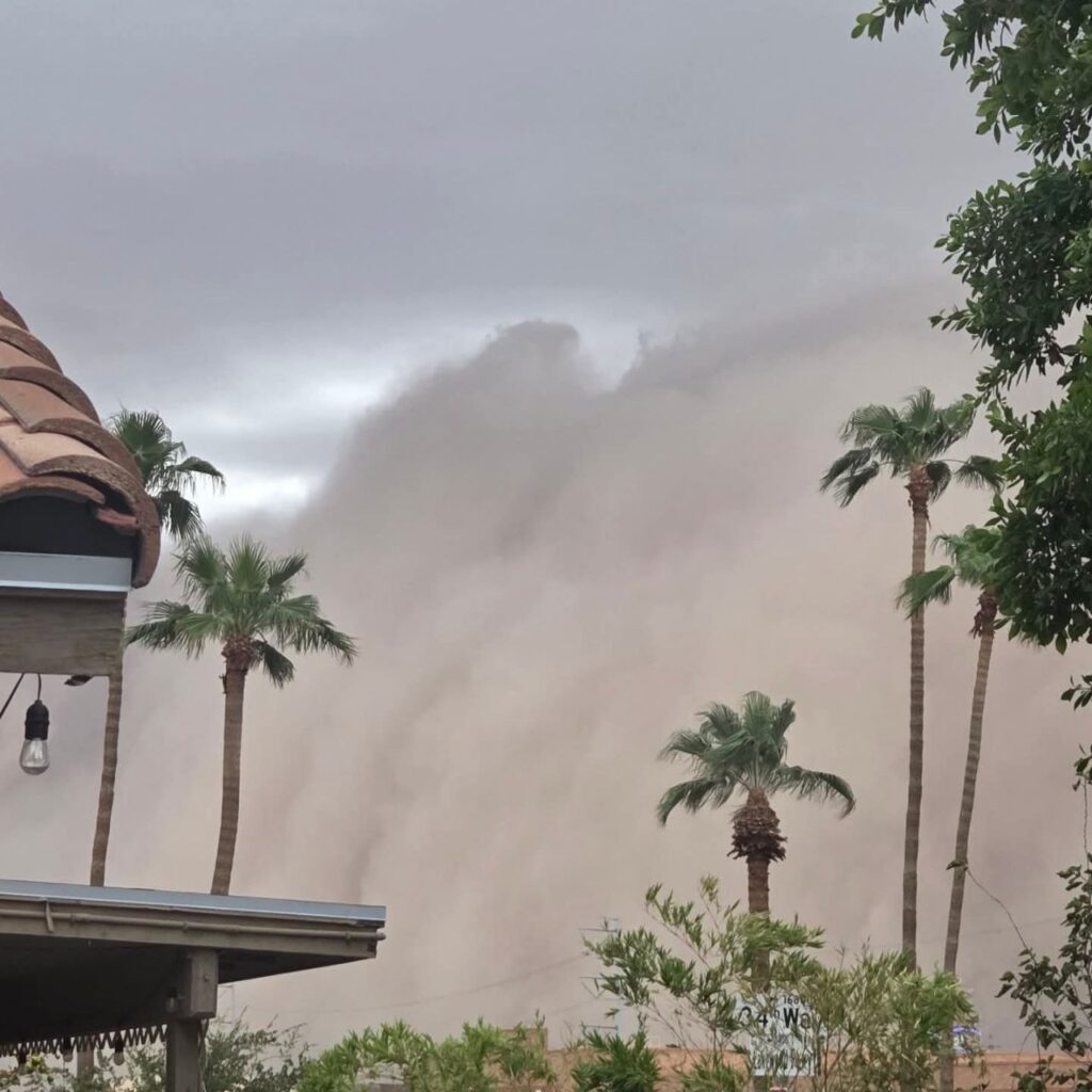 tempesta sabbia arizona usa