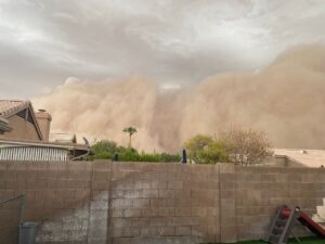 tempesta sabbia arizona usa