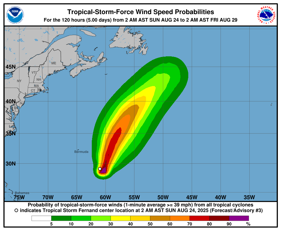 tempesta tropicale Fernand