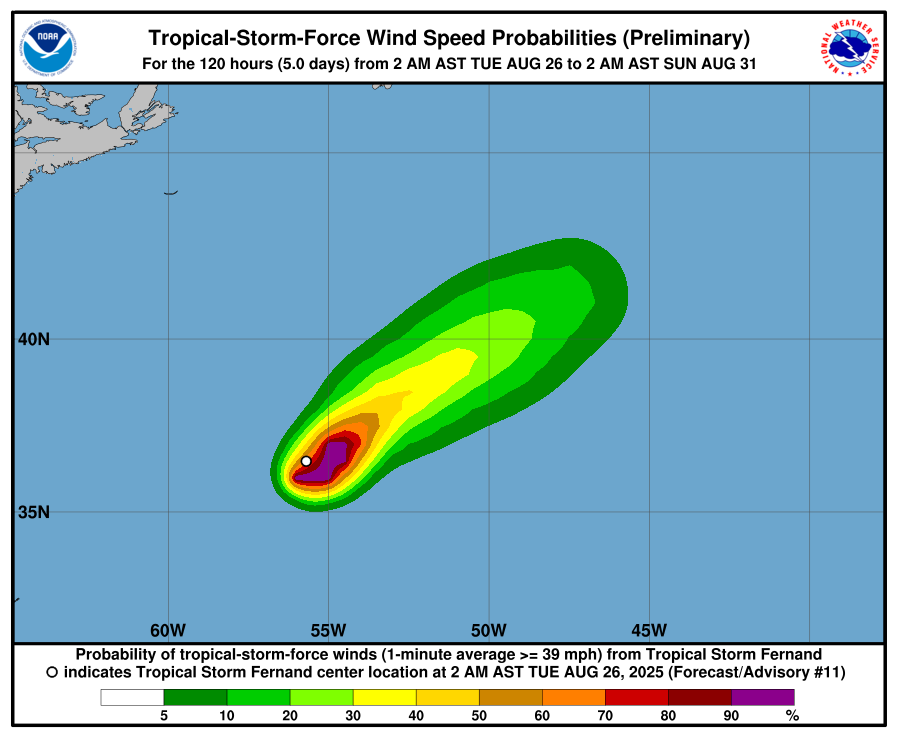 tempesta tropicale fernand