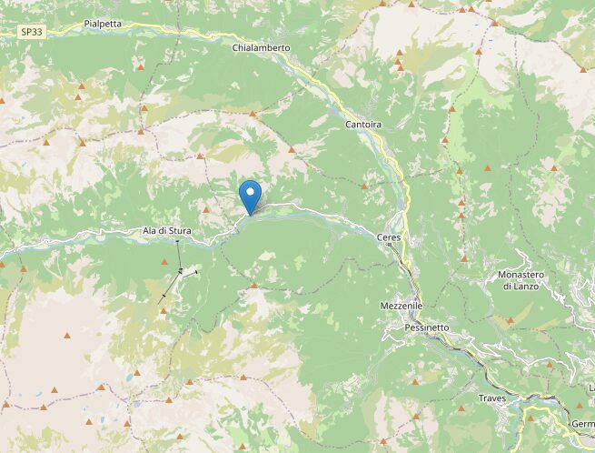 terremoto ala di stura torino piemonte