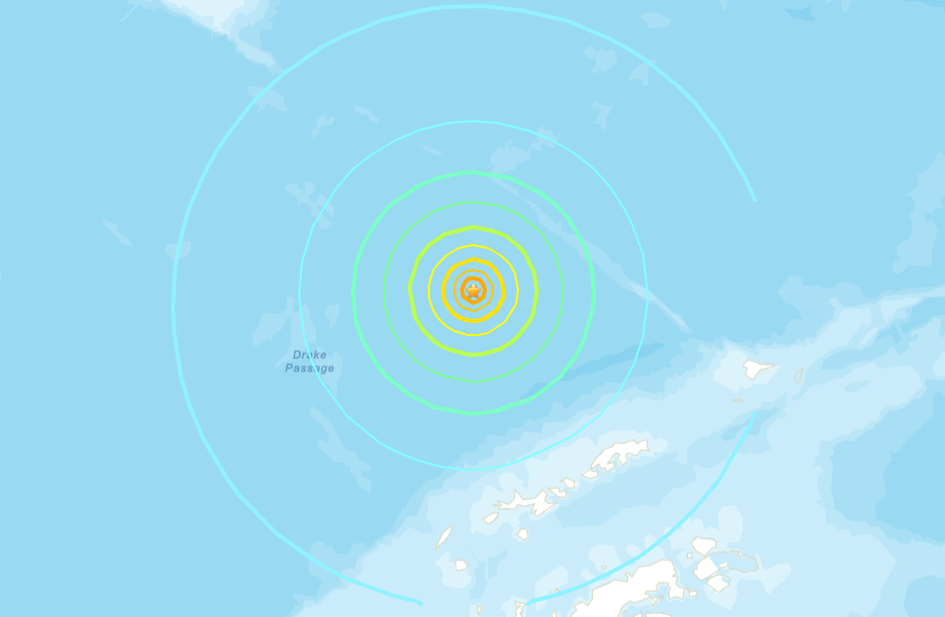 terremoto antartide cile argentina passaggio drake