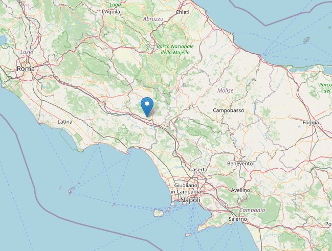 terremoto lazio frosinone Villa Santa Lucia