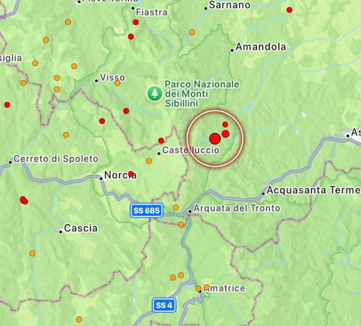 terremoto montegallo marche
