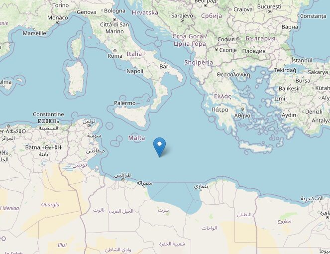 terremoto oggi malta ionio