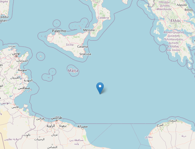 terremoto oggi malta ionio