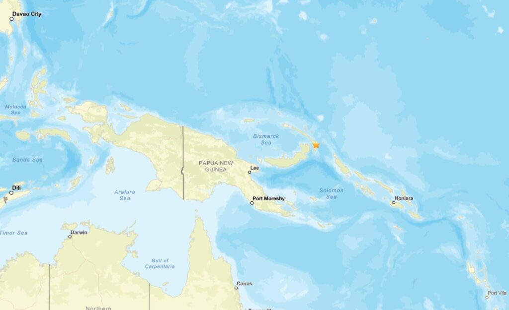 terremoto papua nuova guinea