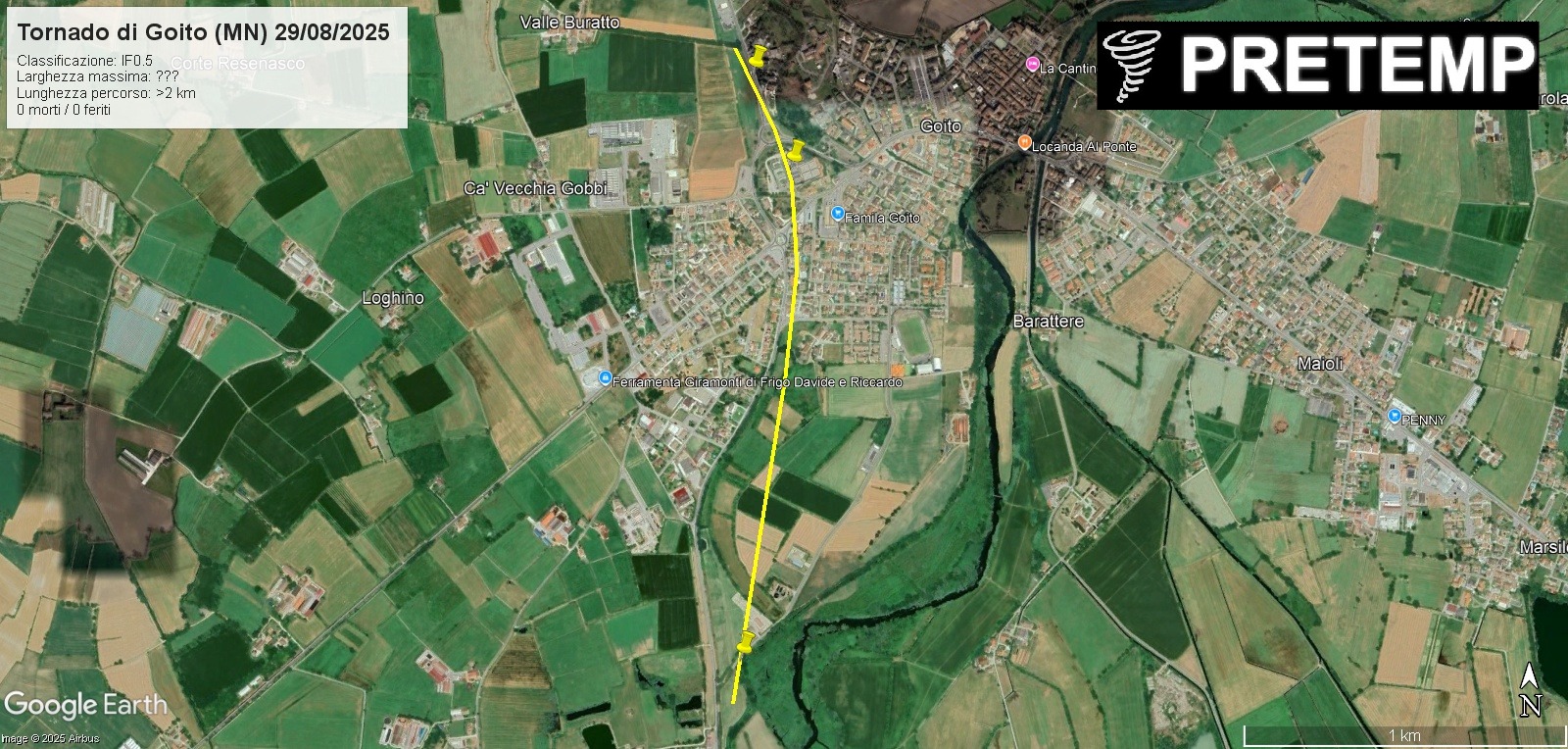 tornado italia 28 29 agosto