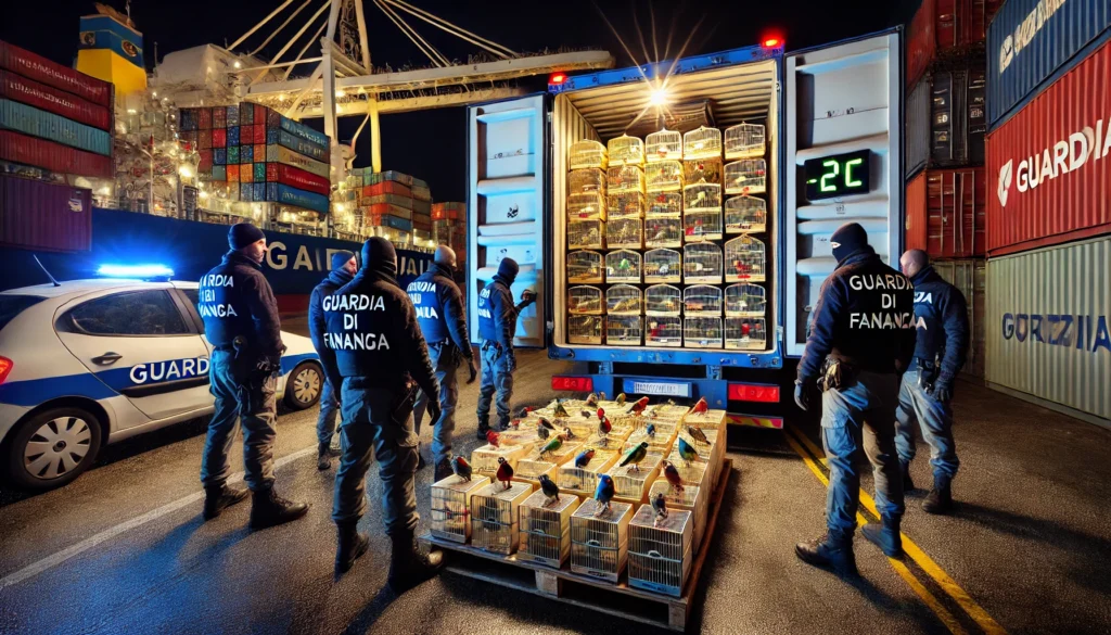 traffico illegale uccelli