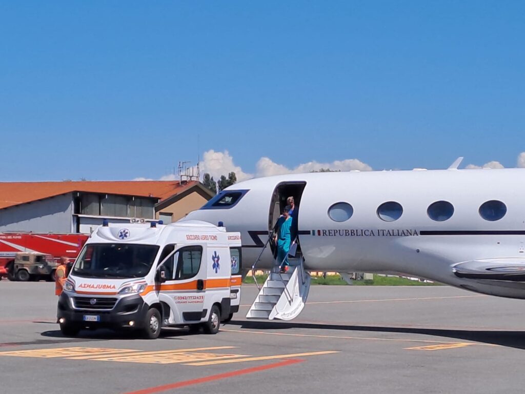 trasporto sanitario aeronautica militare