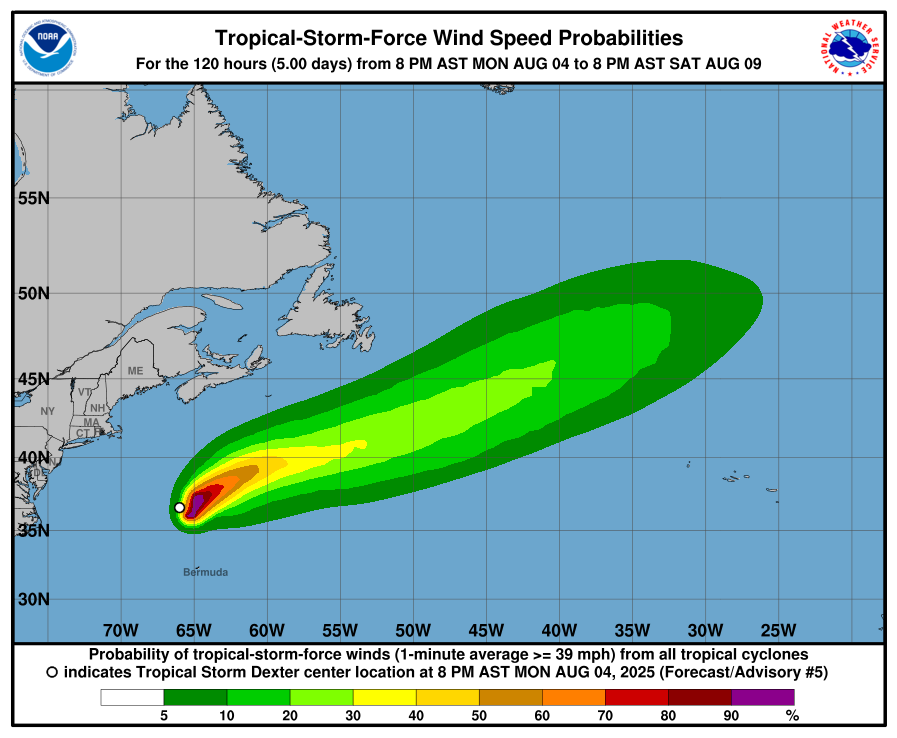 tempesta tropicale dexter