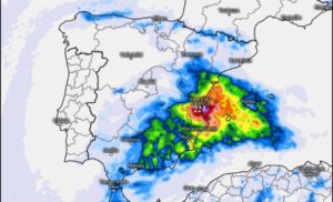 Accumuli piogge Spagna