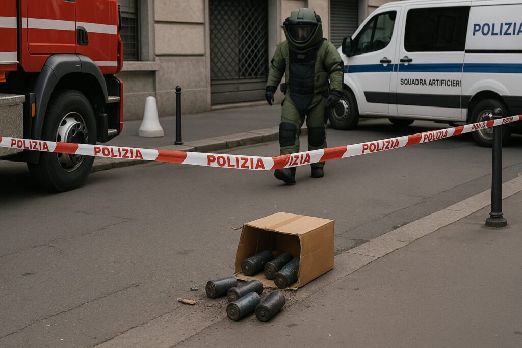 Allarme bomba Milano