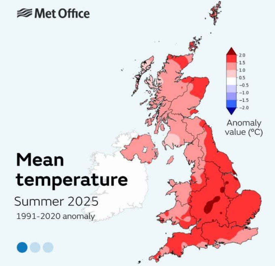 Anomalie temperatura Regno Unito 