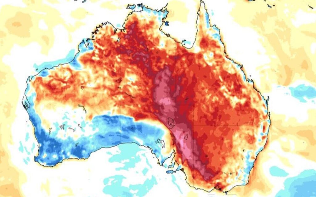 Caldo Australia 29 settembre