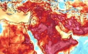 Caldo record medio Oriente