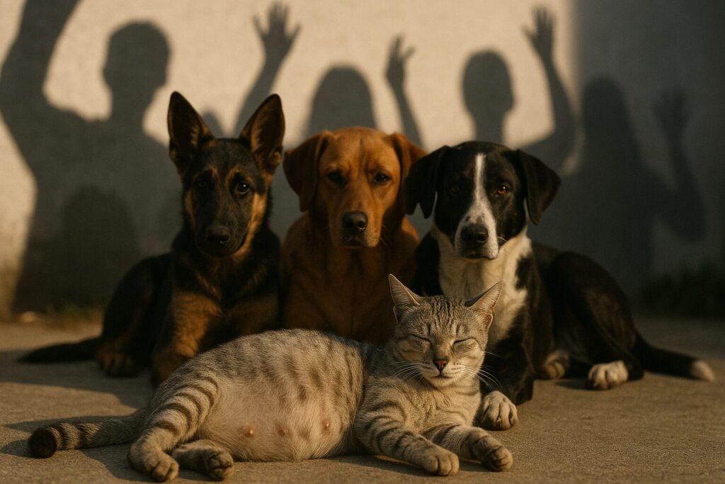 Cani gatta incinta