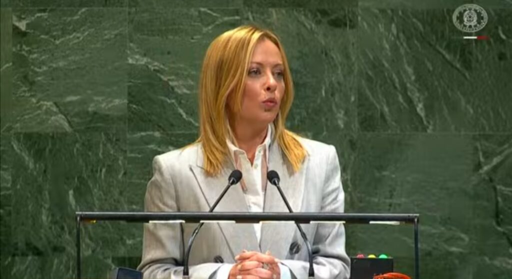 Discorso Meloni ONU