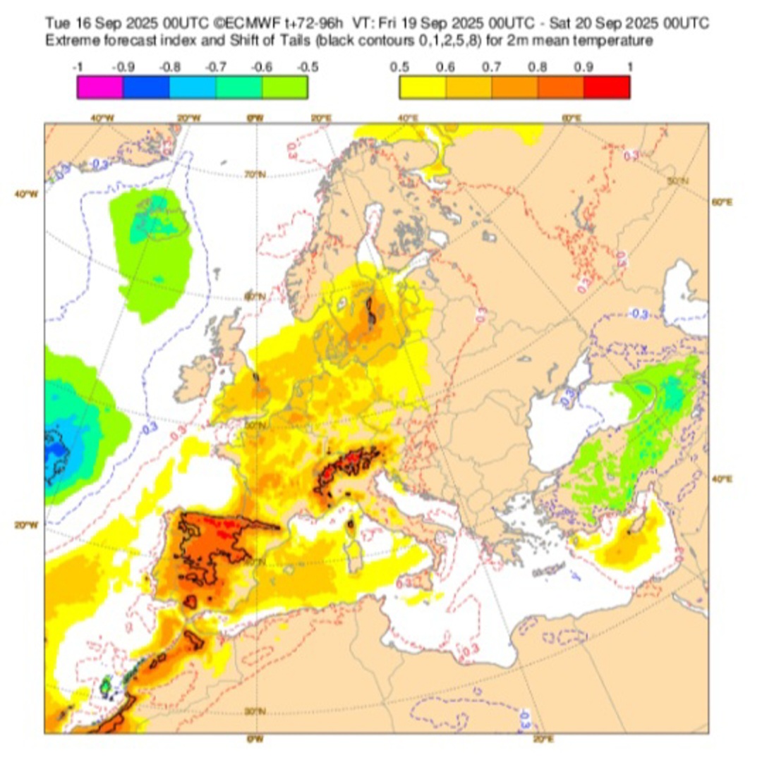 Efi ecmwf 20 settembre 