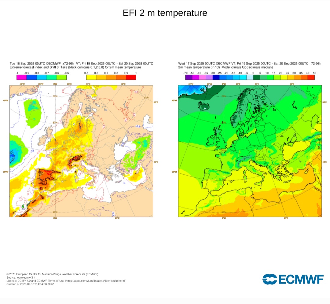 Efi ecmwf temperature 2 metri