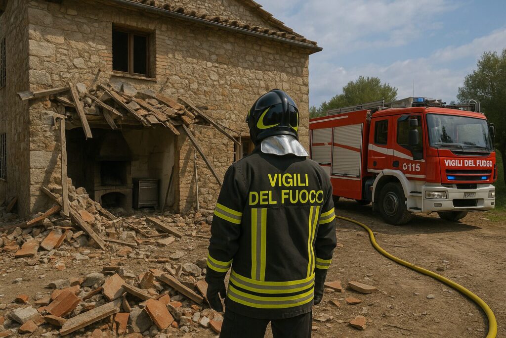 Esplosione Vigili del fuoco