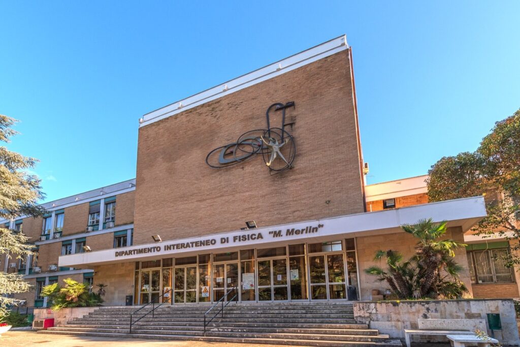 La sede del Dipartimento universitario di Fisica di Bari