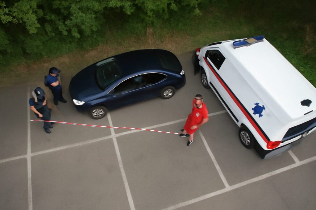 Malore parcheggio