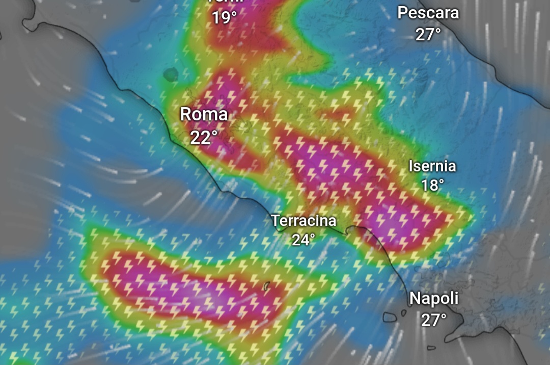 Meteo Lazio: severa fase di maltempo in arrivo tra la prossima notte e la giornata di mercoledì 10