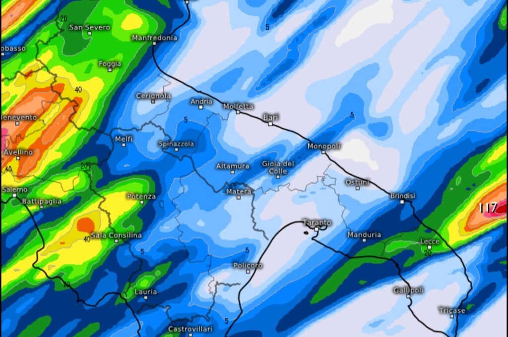 Peggioramento meteo Puglia