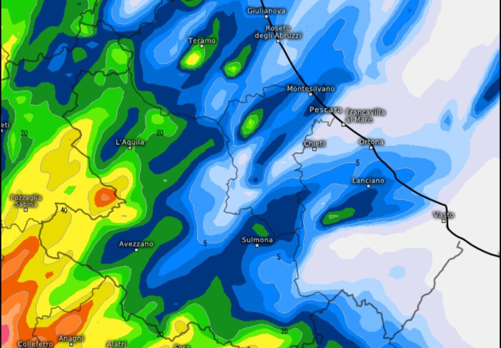 Piogge Abruzzo 24 settembre