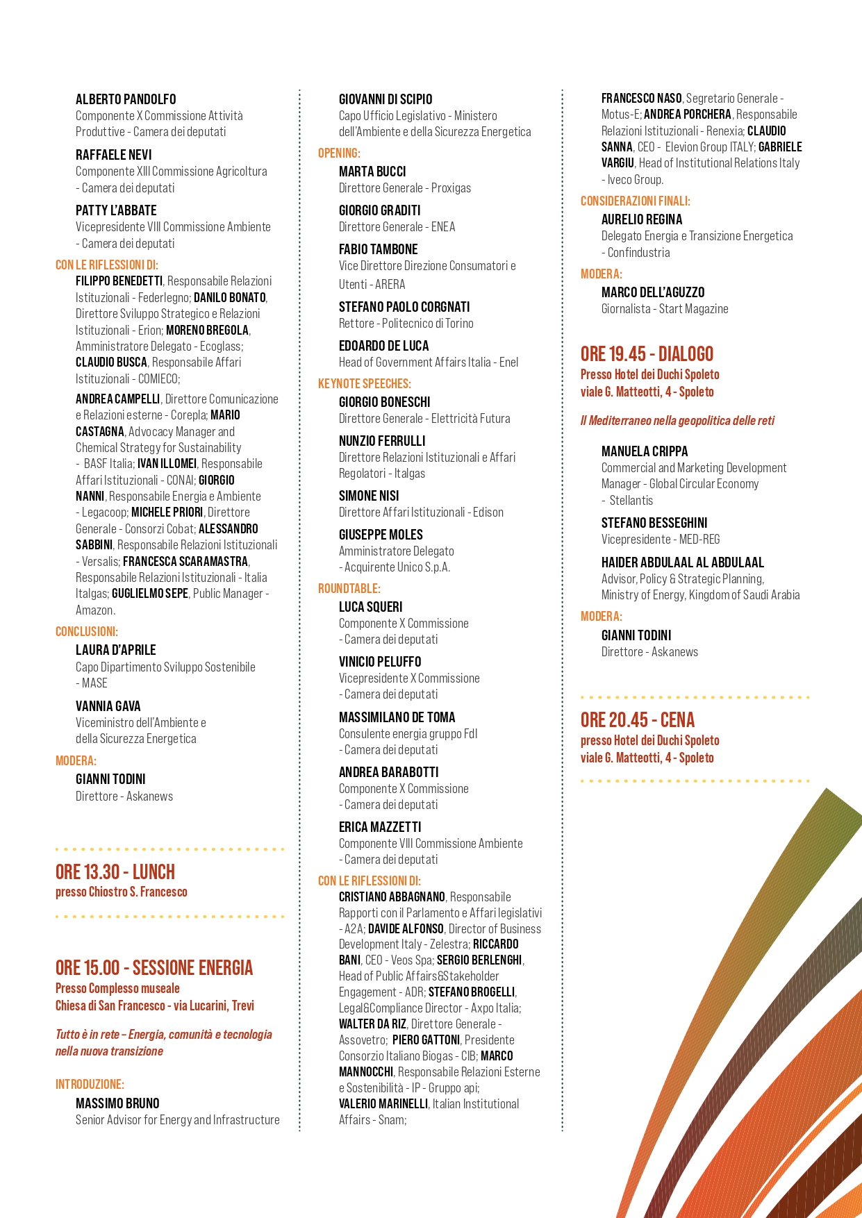 Programma Giornate energia