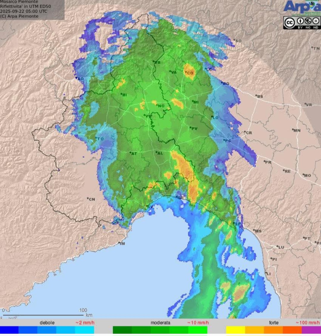Radar Arpa Piemonte