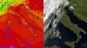 Temperature massime e satellite 1 settembre