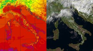 Temperature massime e satellite 16 settembre