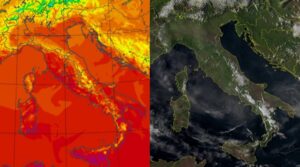 Temperature massime e satellite 17 settembre
