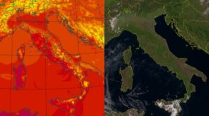 Temperature massime e satellite 18 settembre